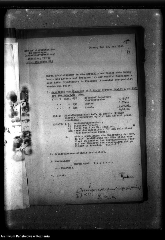 Obraz 10 z jednostki "Verein zur Fürsorge für vorschulpflichtinge Kinder, Wreschen, Schulstrasse 9."