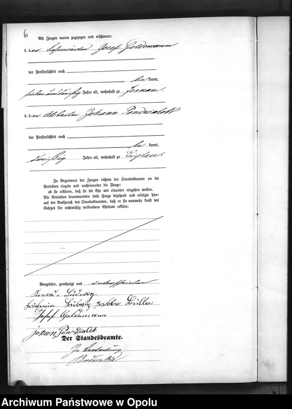 Obraz 9 z jednostki "Urząd Stanu Cywilnego w Baborowie. Ksiega małżeństw miejscowa rok 1883"