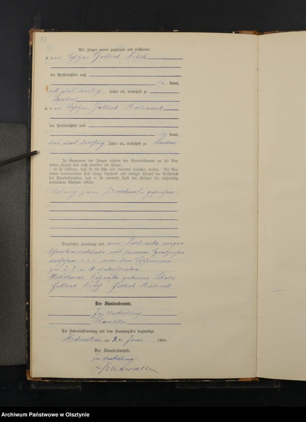 image.from.unit.number "Heiraths-Neben-Register Nr 1 - 17"