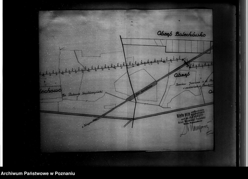Obraz 15 z jednostki "Wniosek Elektrowni Miejskiej w Poznaniu o zatwierdzenie planu linii elektrycznej z Owińsk do Murowanej Gośliny"