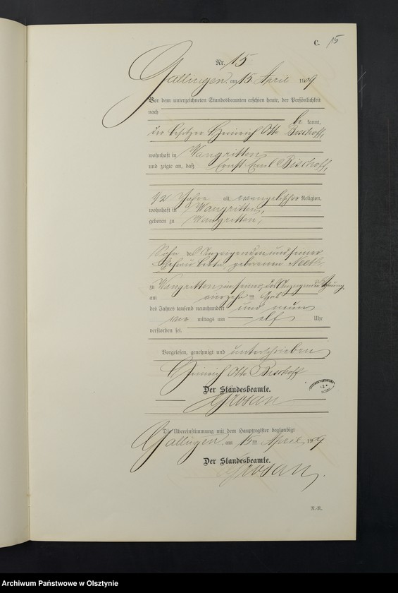 image.from.unit.number "Sterbe-Neben-Register Nr 1 - 28"