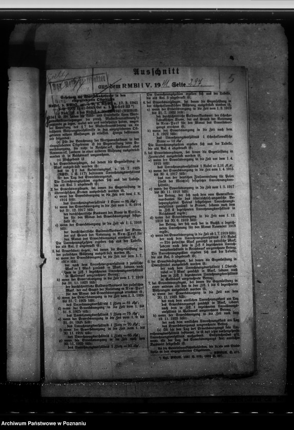 Obraz 9 z jednostki "Wertzuwachssteuer. Schankerlaubnissteuer"