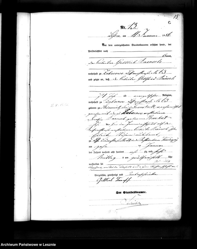 Obraz 14 z jednostki "[Księga zgonów]"