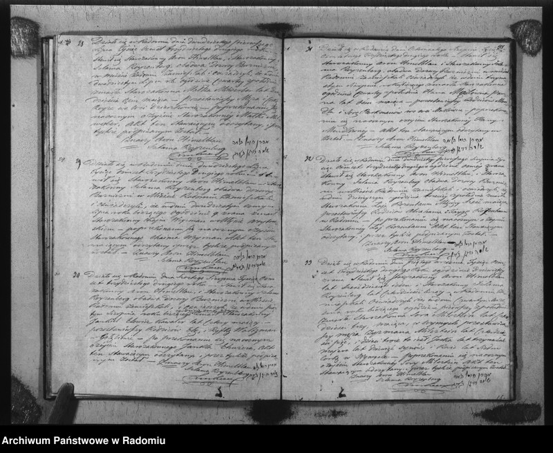 image.from.unit.number "Akta Stanu Cywilnego Wyz. Mojżeszowego Parafii Radom Urodzin, Małżeństwa i Zejścia z Roku 1832"