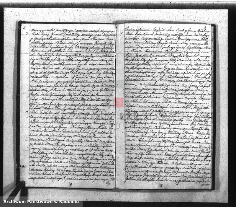 Obraz z jednostki "Akta Stanu Cywilnego Parafii Białobrzegi na Rok 1824 Urodzin, Małżeństw i Zejścia"