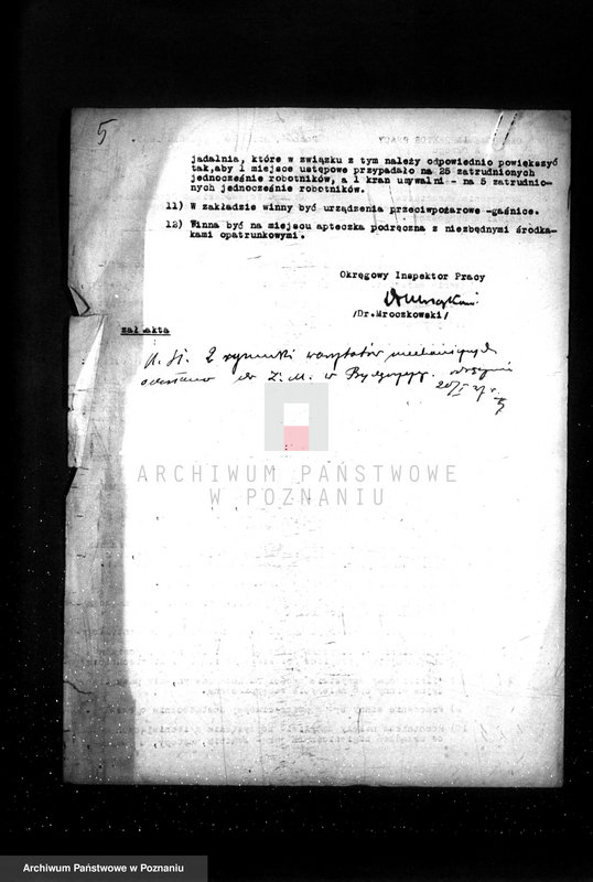 Obraz 9 z jednostki "/Projekt urządzenia zakładów mechanicznych Kabel Polski Spółka Akcyjna w Bydgoszczy/"