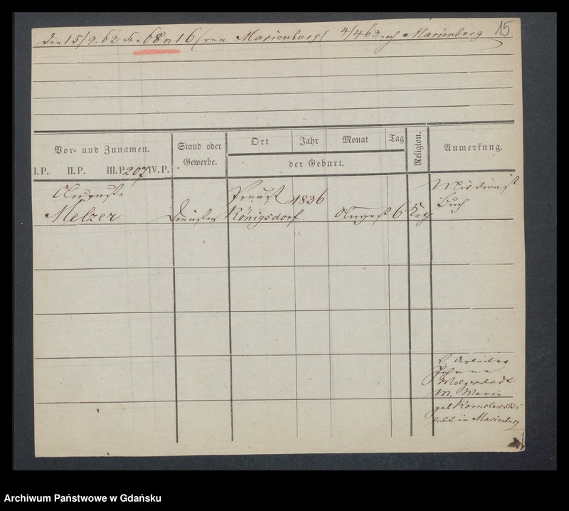 image.from.unit.number "Karty meldunkowe: Melzer Adolf - Menss"