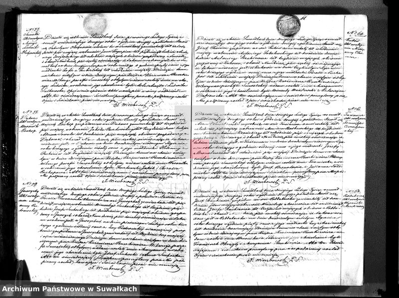 image.from.unit.number "Księga duplikat aktów urodzeń, małżeństw i zejścia parafii suwalskiej z roku 1862"