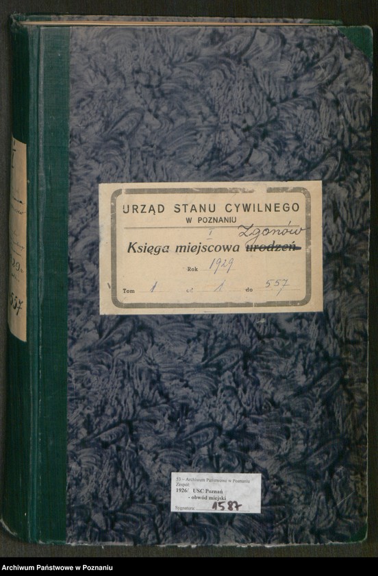 Obraz 2 z jednostki "Księga miejscowa zgonów tom I [Rejestr główny zgonów]"