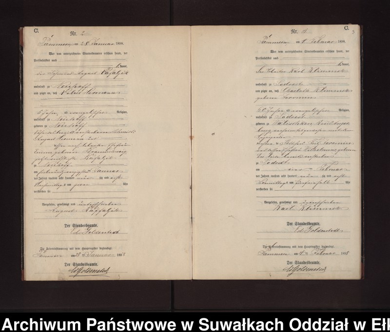 image.from.unit.number "Sterbe-Neben-Register des Preussischen Standes-Amtes Neuhoff Kreis Loetzen"