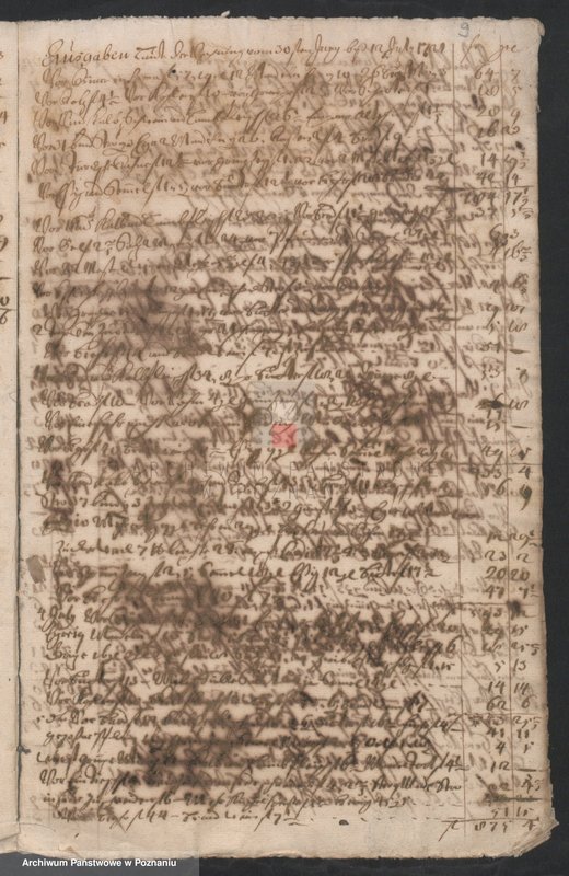 Obraz 11 z jednostki "Rechnung über die Ausgaben, so währender Kommission 1721 vom 5. Mai angegeben worden; język niemiecki"