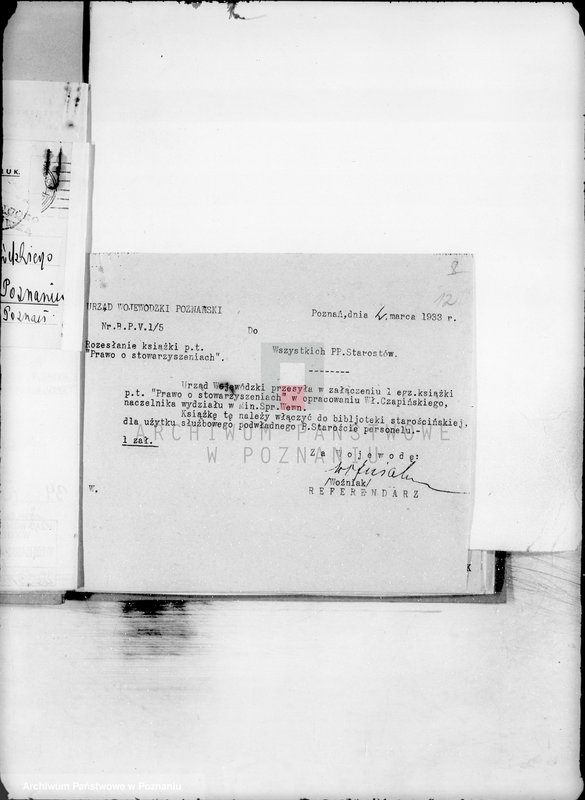 Obraz 16 z jednostki "/Stowarzyszenia i związki/ sprawy różne"