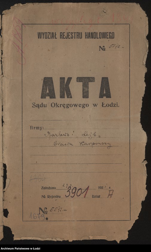 Obraz 2 z jednostki "Markus i Lejb bracia Karpowscy – sprzedaż sukna i kartu"