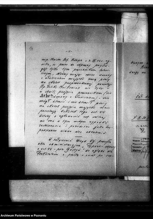 Obraz 18 z jednostki "Franciszka Maćkowiaka c/a Skarb Państwa odprawa z art. 44 Pępowo powiatu gostyńskiego"