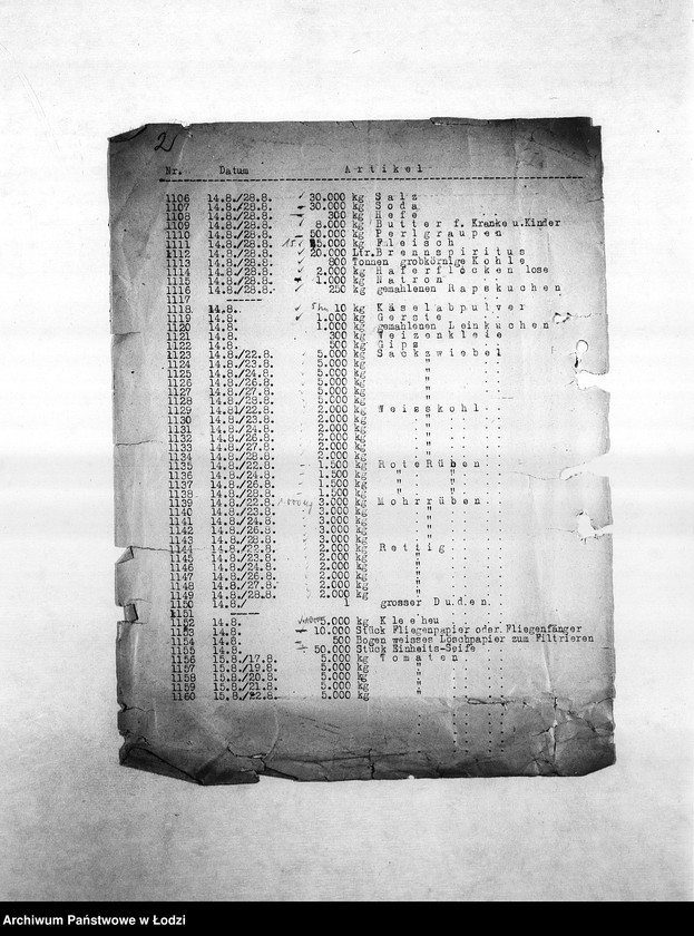 Obraz 5 z jednostki "Bedarfsmeldungen [Kopie skierowanych do Getto Verwaltung (Zarządu Getta) zapotrzebowań na surowce, materiały, narzędzia, maszyny itp. potrzebne resortom pracy do produkcji]"