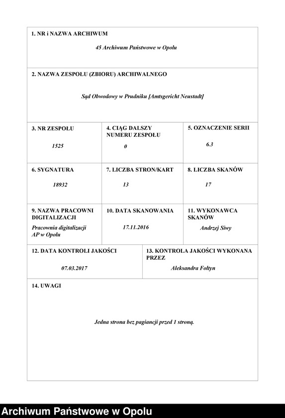 image.from.unit.number "Verfügung von Todes wegen des Kunstmalers Josef Hanel und seiner Ehefrau Maria geb.[orene] Westermayer in Wiese grfl zuletzt wohnhaft in Wiese grfl Haus No 11"
