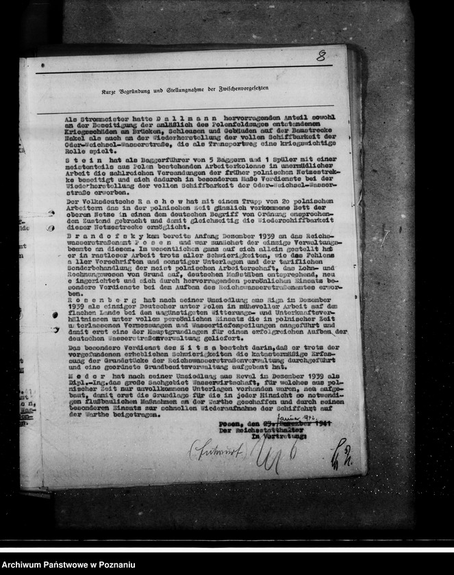 Obraz 12 z jednostki "Kriegsverdienstkreuze und Kriegsverdienstmedaillen- Vorschläge der Wasserstrassenverwaltung"