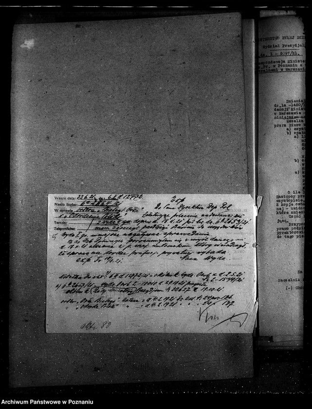 Obraz 9 z jednostki "Sprawy szczegółowo-- administracyjne. Okólniki wewnętrzne"