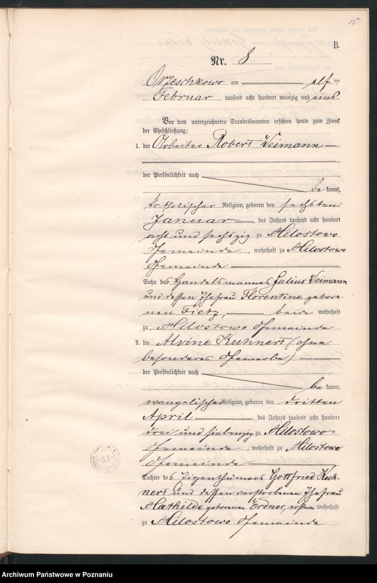 Obraz 18 z jednostki "Księga małżeństw"