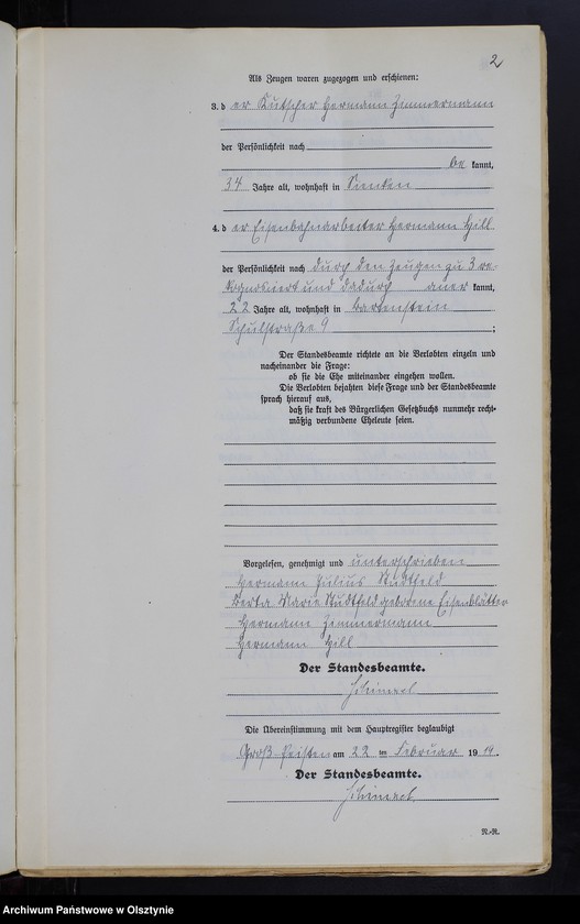 image.from.unit.number "Heiraths-Neben-Register Nr 1 - 27 [ Księga małżeństw - wtóropis ]"