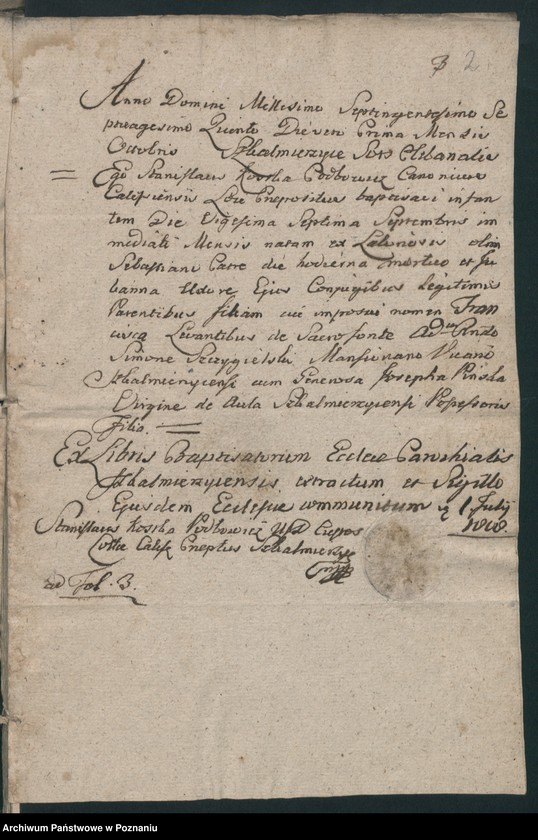 image.from.team "Akta stanu cywilnego Parafii Rzymskokatolickiej Skalmierzyce (pow. ostrowski)"