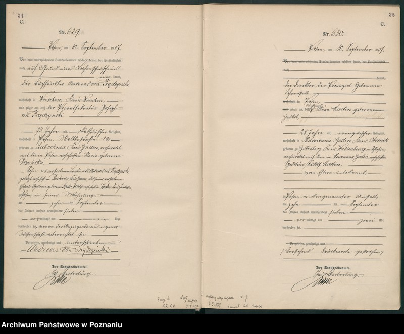 Obraz 20 z jednostki "Księga miejscowa zgonów tom II [Rejestr główny zgonów]"