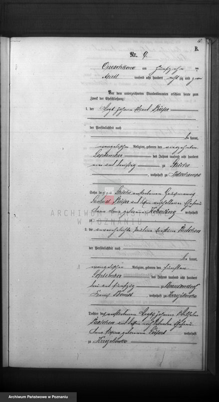 Obraz 19 z jednostki "Księga małżeństw"