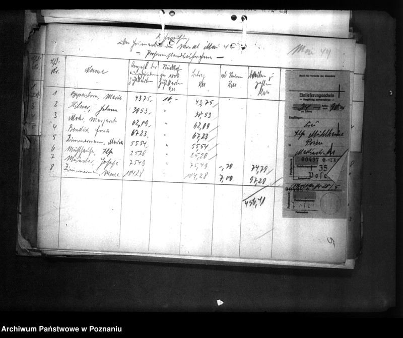 Obraz 9 z jednostki "Reichsfinanzstatistik 1943 des andkreises Turek"