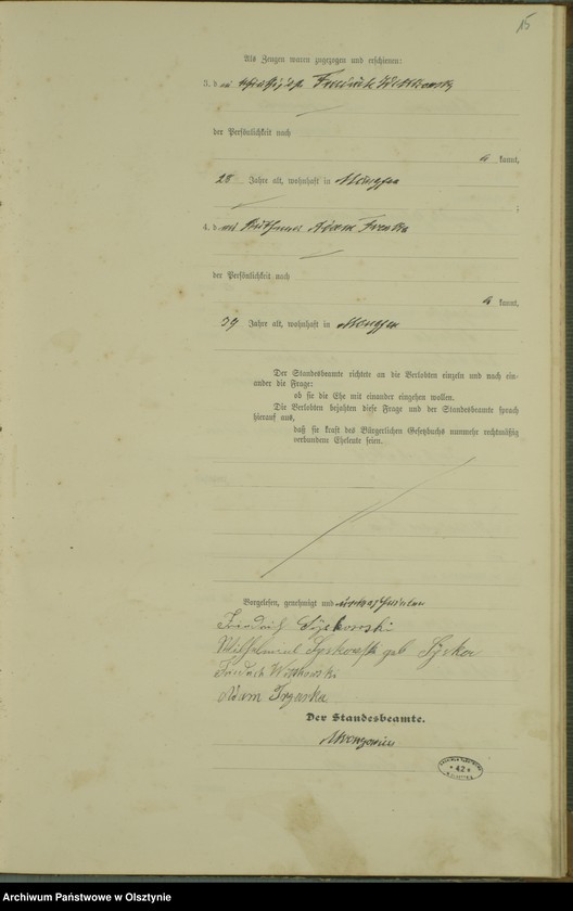 image.from.unit.number "Heiraths-Haupt-Register Nr 1 - 16"