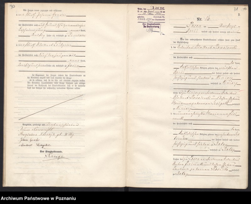 Obraz 18 z jednostki "Księga małżeństw"