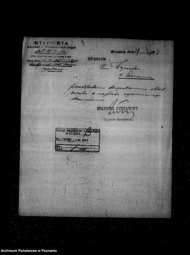 Obraz 14 z jednostki "/Towarzystwo Gimnastyczne „Sokół" w Orzechowie powiat Września - rejestracja/"