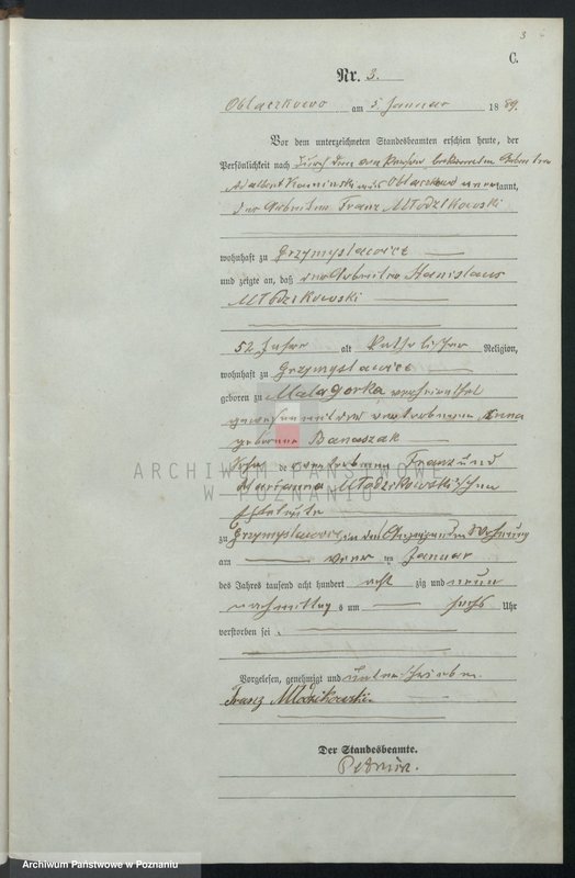 Obraz 6 z jednostki "Księga zgonów"