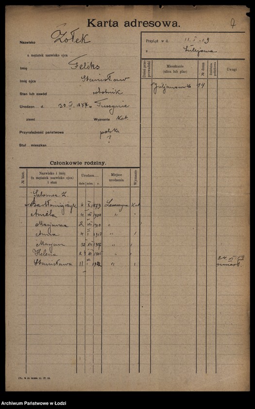 image.from.unit.number "[Spis ludności Łodzi] Zolich - Zontag"