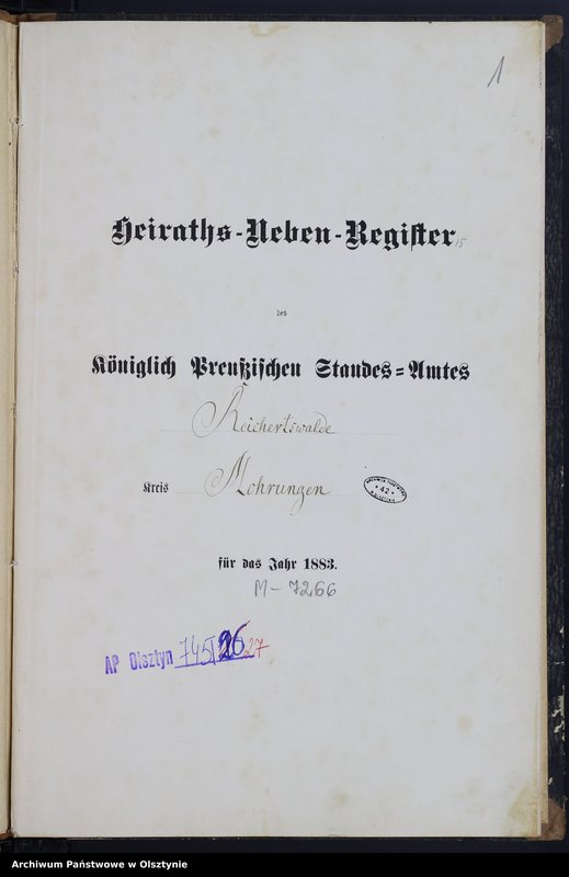 image.from.unit.number "Heiraths-Neben-Register Nr 1 - 13"