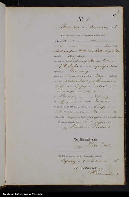image.from.unit.number "Sterbe-Neben-Register Nr 1 - 133"