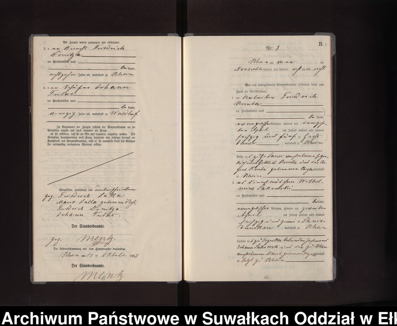 image.from.unit.number "Heiraths-Neben-Register des Preussischen Standes-Amtes Rhein Kreis Loetzen"