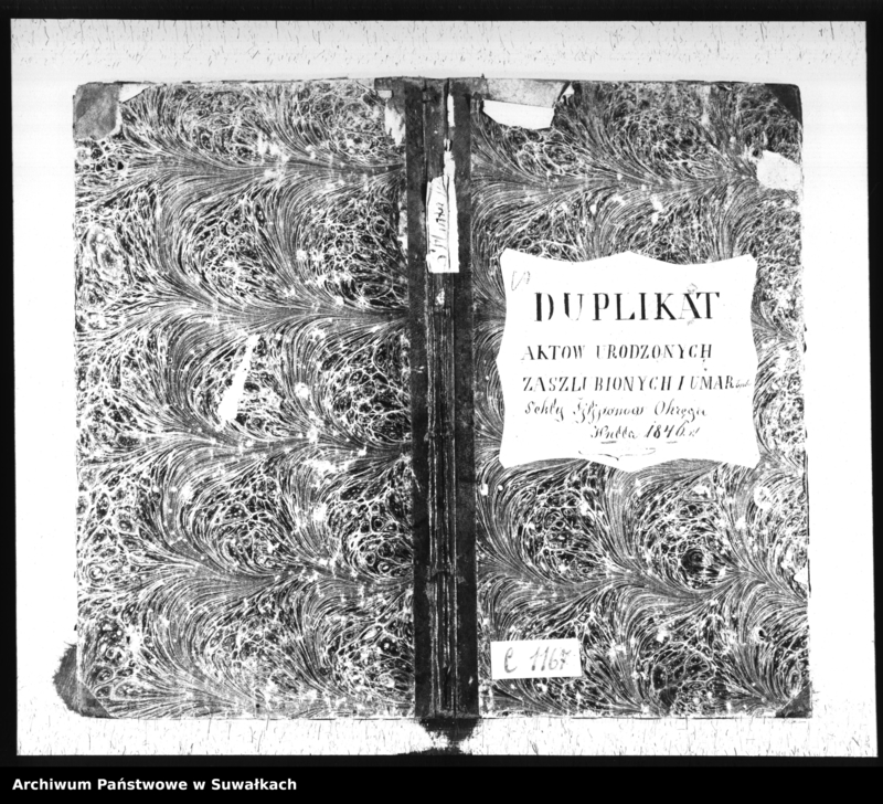 image.from.unit.number "Duplikat Aktów Urodzonych, Zaszlubionych i Umarłych Sekty Filiponów Okręgu Hutta 1846 r."