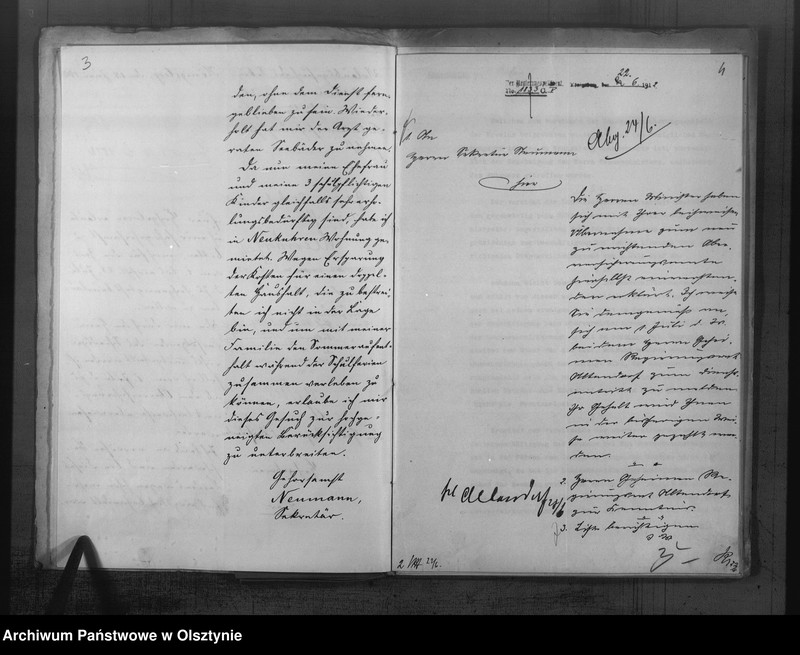 image.from.unit.number "Sekretär Neumann [Otto] bei der Landesversicherungsanstalt"