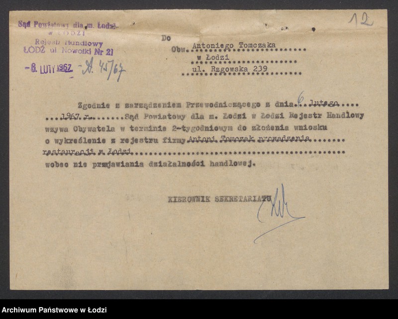 Obraz 14 z jednostki "Antoni Tomczak- prowadzenie restauracji"