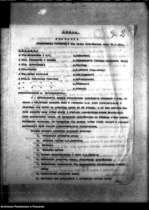 Obraz 6 z jednostki "Sprawy szczegółowo-administracyjne Pertraktacje z Niemcami w sprawie rybołówstwa morskiego"