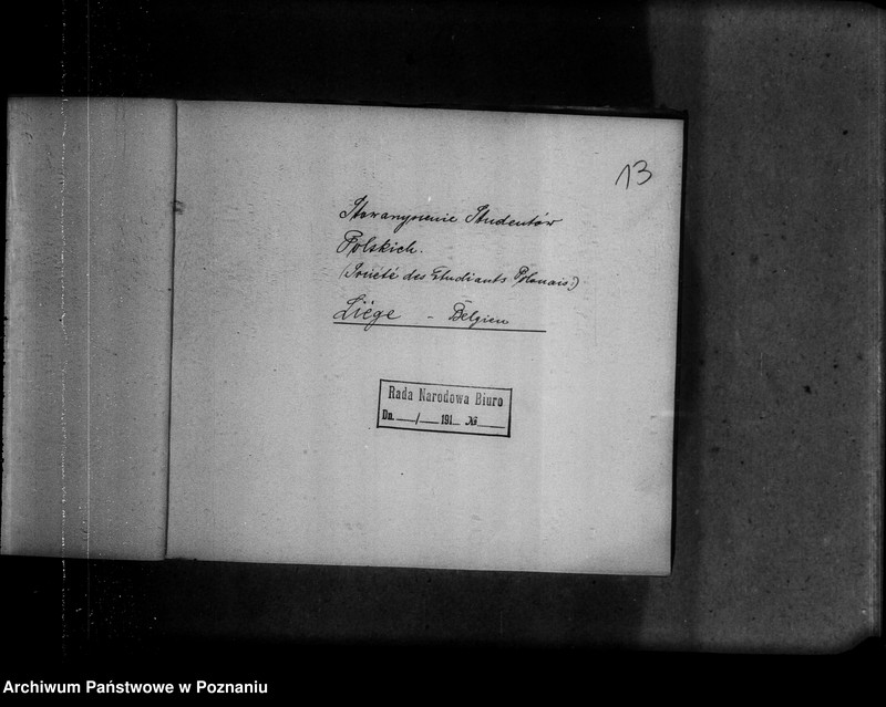 Obraz 17 z jednostki "Adresy Kółek Rolniczych w Prusach Zachodnich i w Prowincji Poznańskiej oraz adresy organizacji studenckich zagranicą."