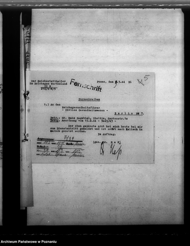 Obraz 9 z jednostki "Notdienstverpflichtung der Ärzte"