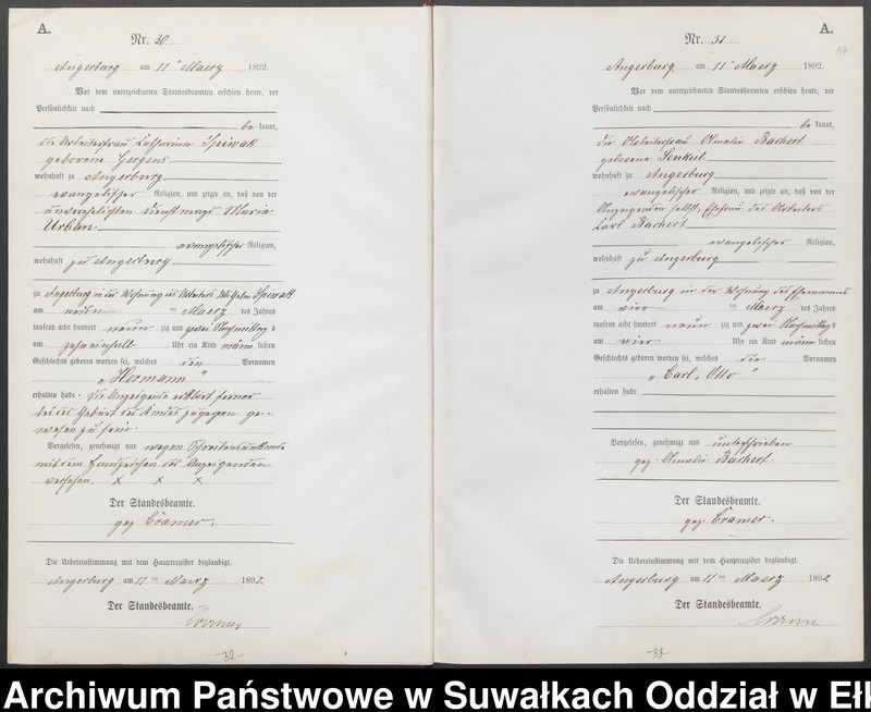 image.from.unit.number "Geburts-Neben-Register des Preussischen Standes-Amtes Angerburg Kreis Angerburg"