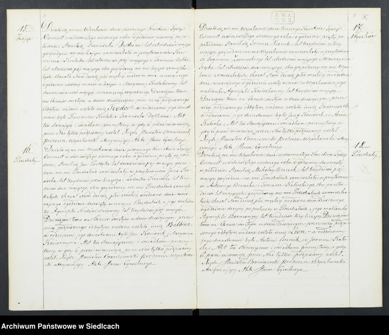 Obraz 8 z jednostki "Akta urodzeń, małżeństw, zgonów"