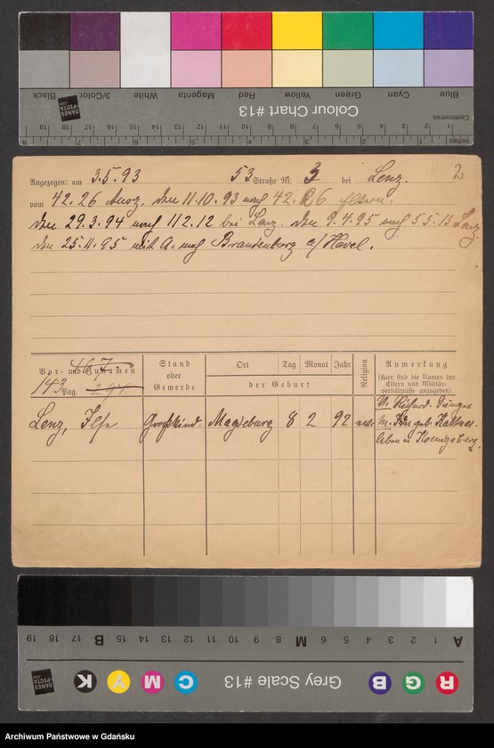 image.from.unit.number "Karty meldunkowe: Lenz Ilse- Leopoldt"