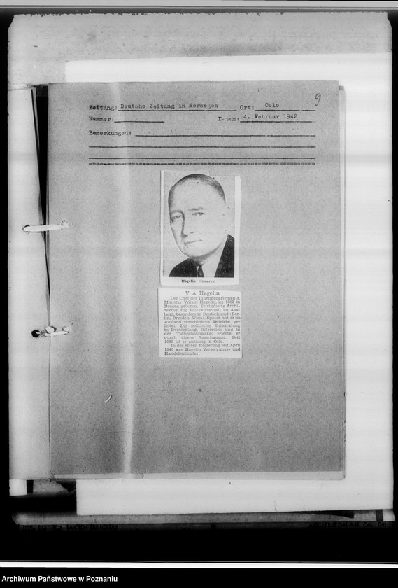 Obraz 13 z jednostki "[Wycinki z prasy przedstawiające biografie wybitnych osobistości ze świata politycznego i wojskowego z krajów europejskich i pozaeuropejskich]"