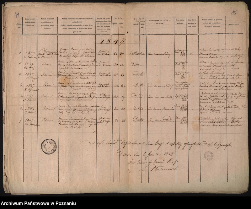 Obraz 10 z jednostki "Księga urodzeń, małżeństw i zgonów"