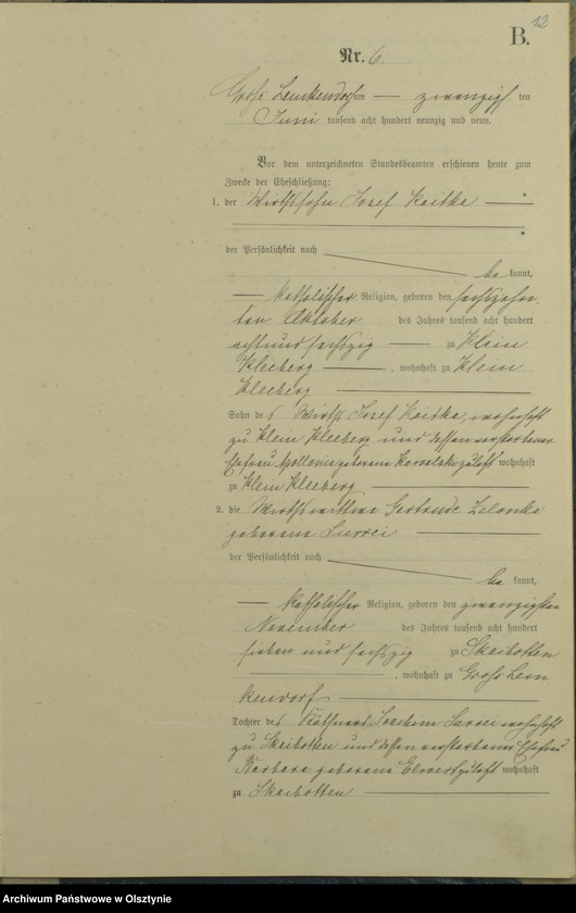 image.from.unit.number "Heiraths-Haupt-Register Nr 1 - 21"