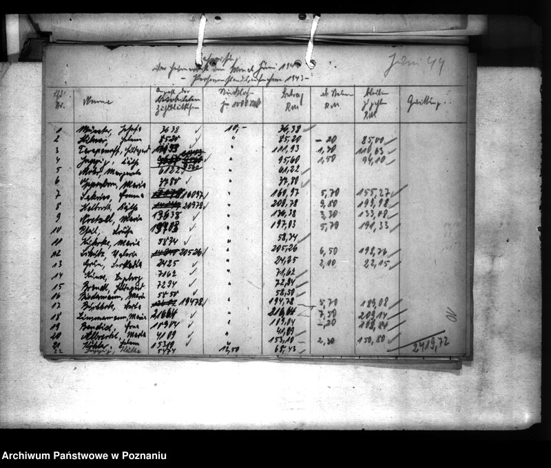 Obraz 14 z jednostki "Reichsfinanzstatistik 1943 des andkreises Turek"