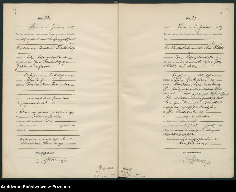 Obraz 13 z jednostki "Księga miejscowa zgonów tom I [Rejestr główny zgonów]"